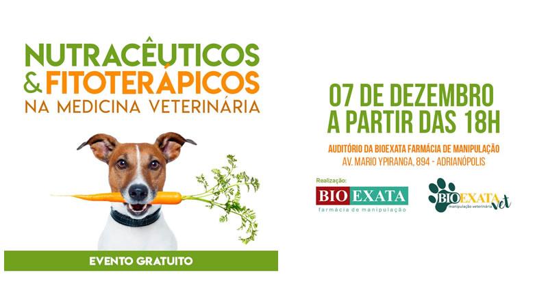  capa: Evento sobre Nutracêuticos e Fitoterápicos na Medicina Veterinária